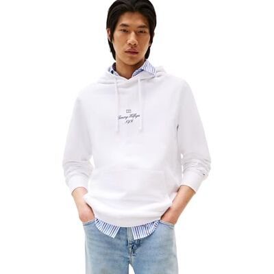 Tommy Hilfiger herrtröja huvtröja, Vit (vit), XXL Tommy Hilfiger herrtröja huvtröja, Vit (vit), XXL