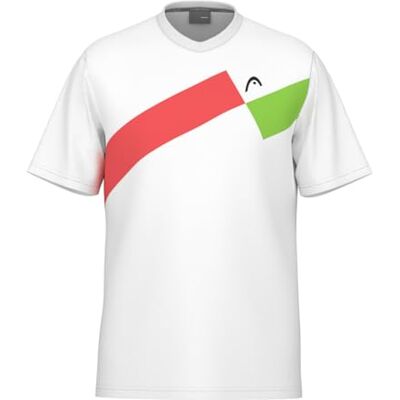 HEAD TOPSPIN T-shirt män, grapefrukt/tryck perf m HEAD TOPSPIN T-shirt män, grapefrukt/tryck perf m