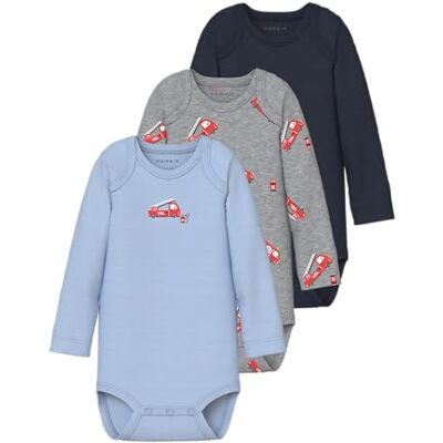 NAME IT herr Nbmbody 3P Ls Firetruck Noos, grå melange, Numeric_50, Grå melange, numeric_50 NAME IT herr Nbmbody 3P Ls Firetruck Noos, grå melange, Numeric_50, Grå melange, numeric_50