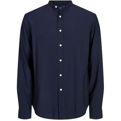 JACK & JONES JORMARSHALL Band Shirt LS, Sky Captain, M JACK & JONES JORMARSHALL Band Shirt LS, Sky Captain, M