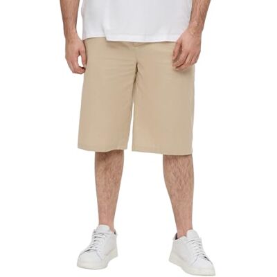 s.Oliver Bermuda för män av linneblandning, Beige 8155, 42 s.Oliver Bermuda för män av linneblandning, Beige 8155, 42
