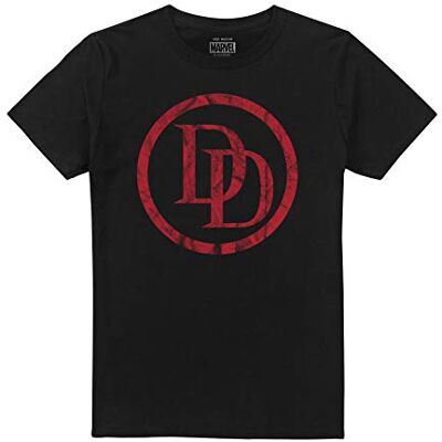 Marvel mäns Daredevil logo t-shirt, Svart (svart blk), XXL Marvel mäns Daredevil logo t-shirt, Svart (svart blk), XXL
