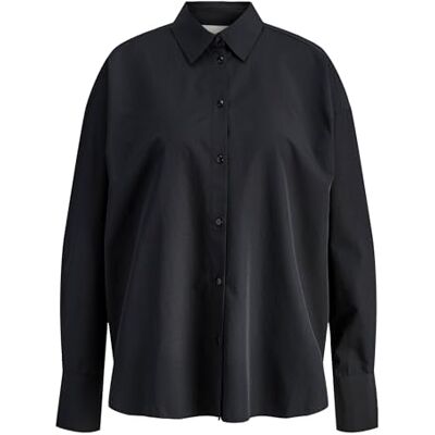 JACK & JONES Jxzola Ls Open Back Shirt WVN, svart, S JACK & JONES Jxzola Ls Open Back Shirt WVN, svart, S