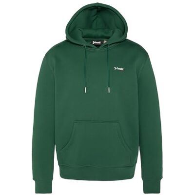 Schott NYC Huvtröja med Schott-broderi, SWCASUAL2, Färg: grön, L Schott NYC Huvtröja med Schott-broderi, SWCASUAL2, Färg: grön, L