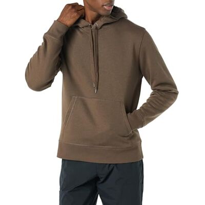 Amazon Essentials Men's Fleecetröja med huva (finns i Big & Tall), Mellanbrun, L Amazon Essentials Men's Fleecetröja med huva (finns i Big & Tall), Mellanbrun, L
