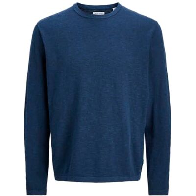 JACK & JONES Jjesummer Knit Crew Neck Sn, marinblå blazer, L JACK & JONES Jjesummer Knit Crew Neck Sn, marinblå blazer, L