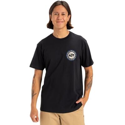 Quiksilver Circle Back SS T-shirt herr, svart, XS Quiksilver Circle Back SS T-shirt herr, svart, XS
