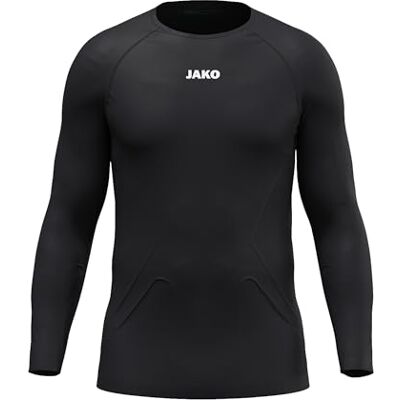 JAKO Unisex långärmad skjorta lätt, svart, S JAKO Unisex långärmad skjorta lätt, svart, S