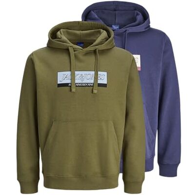 JACK & JONES Jorinwood Block Branding Hood 2 st Mp, Ocean Cavern, XS JACK & JONES Jorinwood Block Branding Hood 2 st Mp, Ocean Cavern, XS