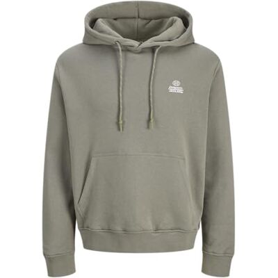 JACK & JONES Jcoflare Back Photo Print Sweat Hood, Vetiver, M JACK & JONES Jcoflare Back Photo Print Sweat Hood, Vetiver, M