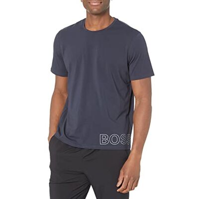 Boss Män identitet rund hals lounge t-shirt pyjamas topp, blå, medium Boss Män identitet rund hals lounge t-shirt pyjamas topp, blå, medium