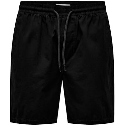 Only & Sons ONSTELL Life 0119 shorts NOOS, svart, XS Only & Sons ONSTELL Life 0119 shorts NOOS, svart, XS