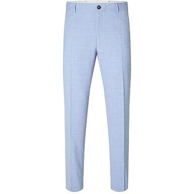 SELECTED HOMME SELETED HOMME Herr Slhslim-Oasis Linne TRS Noos kostymbyxor, ljusblå, 110 SELECTED HOMME SELETED HOMME Herr Slhslim-Oasis Linne TRS Noos kostymbyxor, ljusblå, 110