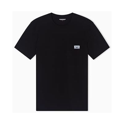 Giorgio Armani Herr superfin bomull rund hals t-shirt svart M Giorgio Armani Herr superfin bomull rund hals t-shirt svart M