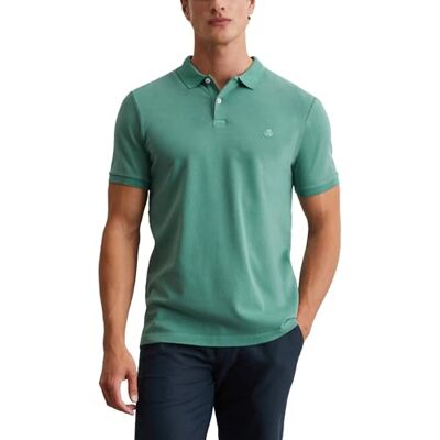 Marc O'Polo Kortärmad pikétröja för män med knappslå formad passform, 412, 3XL Marc O'Polo Kortärmad pikétröja för män med knappslå formad passform, 412, 3XL