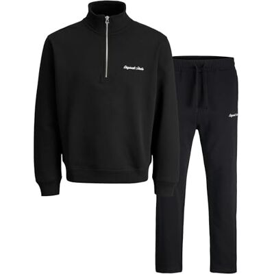 JACK & JONES Jornorrebro Emb Sweat High Neck Setpk Mp, svart, XL JACK & JONES Jornorrebro Emb Sweat High Neck Setpk Mp, svart, XL