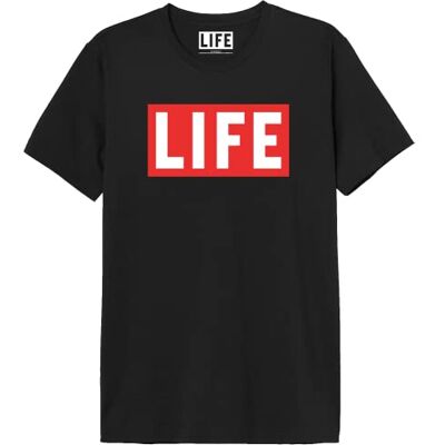 Life Magazine T-shirt herr, svart, 3XL Life Magazine T-shirt herr, svart, 3XL