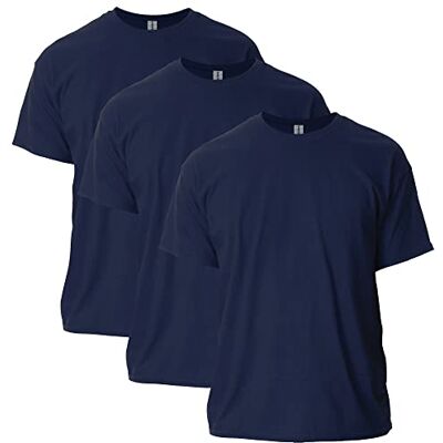 Gildan Men's T-shirt Ultra Cotton T-shirt, Style G2000 Navy (Confezione Da 3) S Gildan Men's T-shirt Ultra Cotton T-shirt, Style G2000 Navy (Confezione Da 3) S