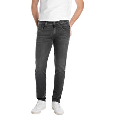 Replay herr Jeans Anbass Powerstretch Denim, 097 Dark Grey, 34W / 34L Replay herr Jeans Anbass Powerstretch Denim, 097 Dark Grey, 34W / 34L