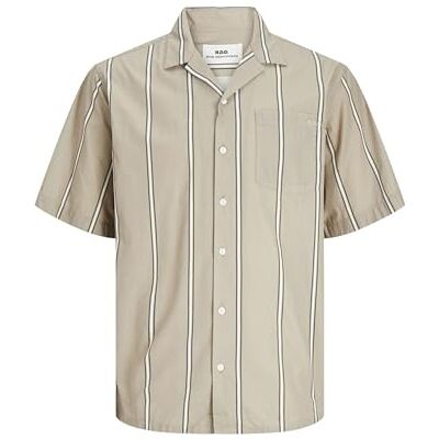 JACK & JONES RDDCAIN Resort Shirt randig S/S SN, Grepp/ränder: ränder, S JACK & JONES RDDCAIN Resort Shirt randig S/S SN, Grepp/ränder: ränder, S