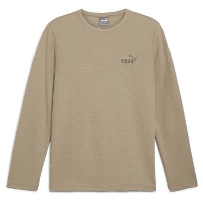 PUMA Unisex Ess Elevated våffla långärmad t-shirt PUMA Unisex Ess Elevated våffla långärmad t-shirt
