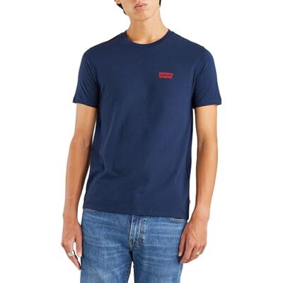 Levi's 2-Pack Crewneck Graphic Tee T-Shirt herr, Chesthit White / Dress Blues, XS Levi's 2-Pack Crewneck Graphic Tee T-Shirt herr, Chesthit White / Dress Blues, XS