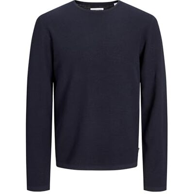 JACK & JONES JJEGEORGE Knit Crew Neck NOOS, marinblå blazer, L JACK & JONES JJEGEORGE Knit Crew Neck NOOS, marinblå blazer, L
