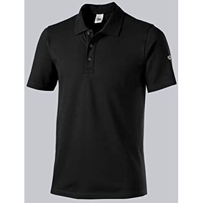 BP 1712-230-32-XL unisex poloshirt, 1/2 ärmar, polokrage med knapplås, 70 cm, 195,00 g/m² bomull med stretch, svart, XL BP 1712-230-32-XL unisex poloshirt, 1/2 ärmar, polokrage med knapplås, 70 cm, 195,00 g/m² bomull med stretch, svart, XL