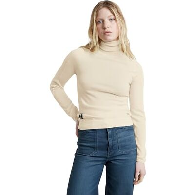 G-STAR RAW Core Slim Turtle Knit, Vit (Chalk D25510-d847-127), XXS G-STAR RAW Core Slim Turtle Knit, Vit (Chalk D25510-d847-127), XXS