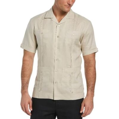 Cubavera herrskjorta, Naturligt linne, 3XL Cubavera herrskjorta, Naturligt linne, 3XL
