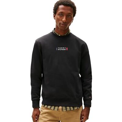 Tommy Hilfiger Brand Love Sweatshirt Mw0mw41428 Tröja Pullover, Svart (Svart), L Herr, Svart (svart), L Tommy Hilfiger Brand Love Sweatshirt Mw0mw41428 Tröja Pullover, Svart (Svart), L Herr, Svart (svart), L