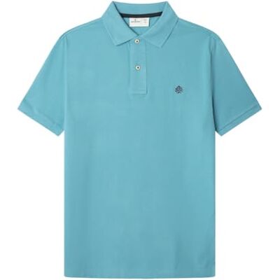 Springfield Pikétröja för män, Ljus turkos, XS Springfield Pikétröja för män, Ljus turkos, XS