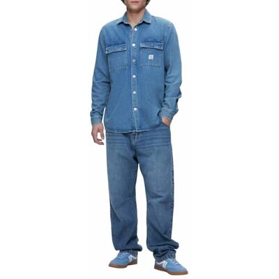LTB Jeans Tobin jeansskjorta i blått tillverkad av bomullsblandning, storlek M, blå, M LTB Jeans Tobin jeansskjorta i blått tillverkad av bomullsblandning, storlek M, blå, M
