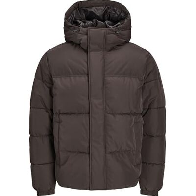 JACK & JONES Quiltad jacka för män, Mulch, M JACK & JONES Quiltad jacka för män, Mulch, M