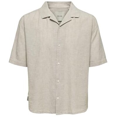 Only & Sons ONSCAIDEN Life Relax SS Resort 1PKT Shir, Chinchilla, L Only & Sons ONSCAIDEN Life Relax SS Resort 1PKT Shir, Chinchilla, L