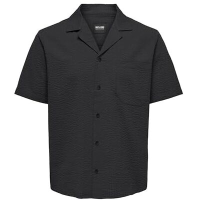 Only & Sons Onseye Resort Seers 009 Shirt Noos, jet svart, XL Only & Sons Onseye Resort Seers 009 Shirt Noos, jet svart, XL
