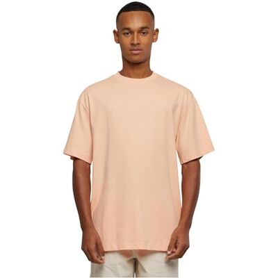 Urban Classics Basic herr-t-shirt i 100% ekologisk bomull, Crew Neck Tall te, lång skuren, gjord av ekologisk bomull, storlek S till 5XL, softapricot, S Urban Classics Basic herr-t-shirt i 100% ekologisk bomull, Crew Neck Tall te, lång skuren, gjord av ekologisk bomull, storlek S till 5XL, softapricot, S