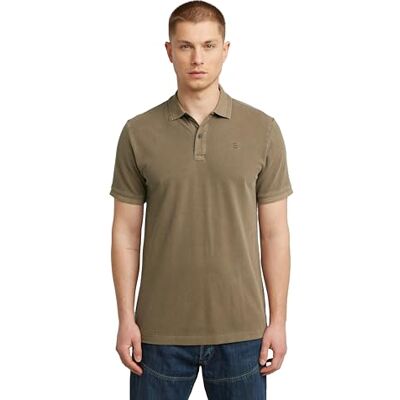 G-STAR RAW 8719965012981 Dunda Overdyed Slim Polo, Brun (Desert Palm Gd D11595-d756-h413), S G-STAR RAW 8719965012981 Dunda Overdyed Slim Polo, Brun (Desert Palm Gd D11595-d756-h413), S