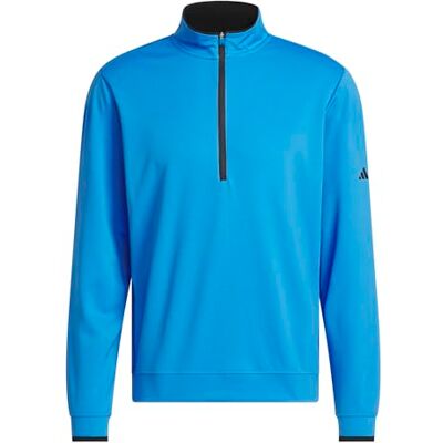 adidas Mezczyzni Lightweight Half-Zip Top, Lucid Ray Blue, S adidas Mezczyzni Lightweight Half-Zip Top, Lucid Ray Blue, S