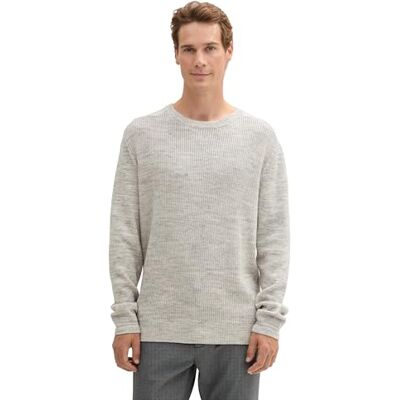 TOM TAILOR herrtröja, 36936 – offwhite spacedye, XXL TOM TAILOR herrtröja, 36936 – offwhite spacedye, XXL