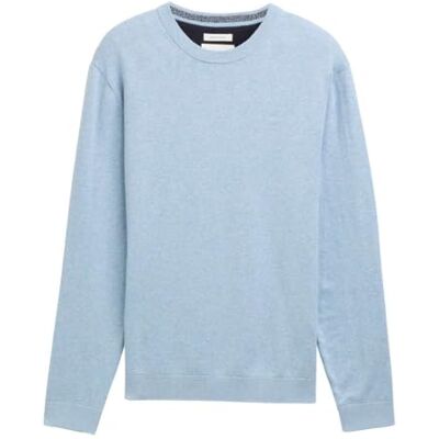 TOM TAILOR herrtröja, 38676 Ljus Metal Blue Melange, S TOM TAILOR herrtröja, 38676 Ljus Metal Blue Melange, S