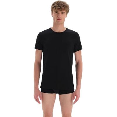 Dagi Herr basic bomull undertröja T-shirt, svart, S Dagi Herr basic bomull undertröja T-shirt, svart, S