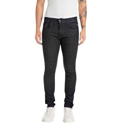 Replay Herrjeans Anbass Slim Fit Hyperflex Forever Dark med stretch, Mörkblå 007-1, 30W / 32L Replay Herrjeans Anbass Slim Fit Hyperflex Forever Dark med stretch, Mörkblå 007-1, 30W / 32L