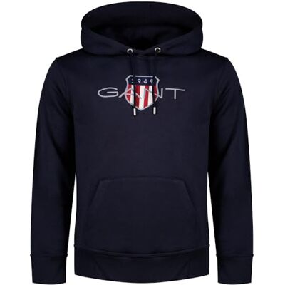 GANT REG Archive Shield Hoodie, Kvällsblå, XL GANT REG Archive Shield Hoodie, Kvällsblå, XL