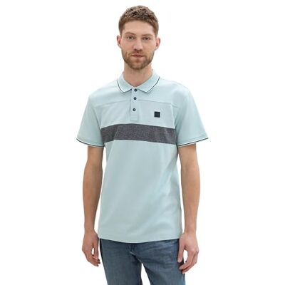 TOM TAILOR pikétröja för män, 30463 – Dusty Mint Blue, XXL TOM TAILOR pikétröja för män, 30463 – Dusty Mint Blue, XXL