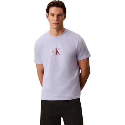 Calvin Herr SS 30s WHSL CK ord cirkel graf LV14RE816G grafiska t-shirts, lila (Casual Blue), XL, Lila (Casual blå), XL Calvin Herr SS 30s WHSL CK ord cirkel graf LV14RE816G grafiska t-shirts, lila (Casual Blue), XL, Lila (Casual blå), XL