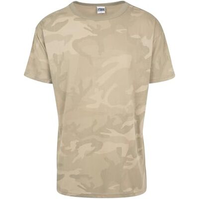Urban Classics Herr kamouflage överdimensionerad t-shirt, Flerfärgad (Sand Camo 867), S Urban Classics Herr kamouflage överdimensionerad t-shirt, Flerfärgad (Sand Camo 867), S