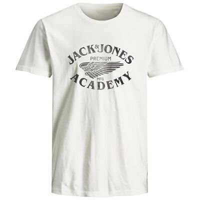 JACK & JONES Jprblufreddy Ss Tee Crew Neck Fst, Vit, S JACK & JONES Jprblufreddy Ss Tee Crew Neck Fst, Vit, S