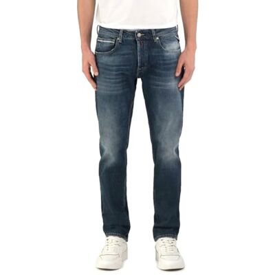 Replay Herrar Grover Original Jeans, 009 medium blå, 29W / 32L Replay Herrar Grover Original Jeans, 009 medium blå, 29W / 32L