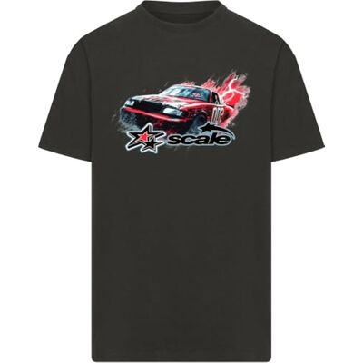 Mt3975-motorscale Heavy Oversize Tee T-shirt, Svart, M Herr Mt3975-motorscale Heavy Oversize Tee T-shirt, Svart, M Herr
